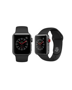 Apple Watch Series 3 38mm Cellular Space Grey Case Black Band