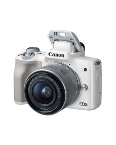 Canon EOS M50 24.1MP with EF-M 15-45mm Lens - White