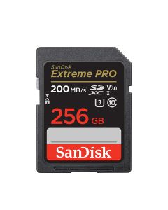 SanDisk 256GB Extreme PRO SDXC card + RescuePRO Deluxe, up to 200MB/s, UHS-I, Class 10, U3, V30