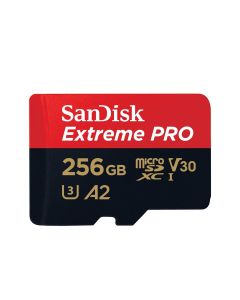 SanDisk 256GB Extreme PRO microSDXC Card + SD Adapter Up to 200MB/s, UHS-I, Class 10, U3, V30