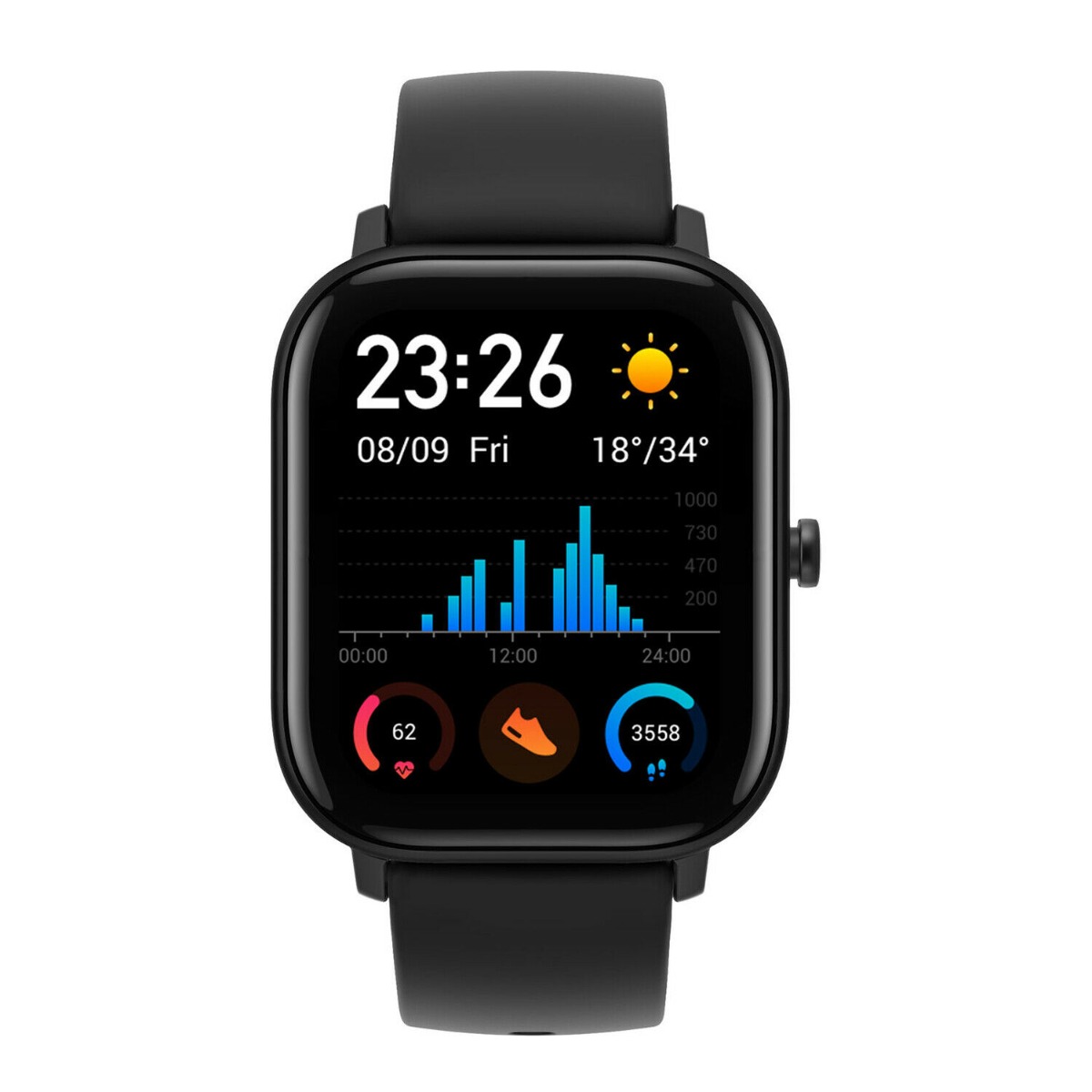 Amazfit GTS Bluetooth GPS Smartwatch Black - Brand NEW