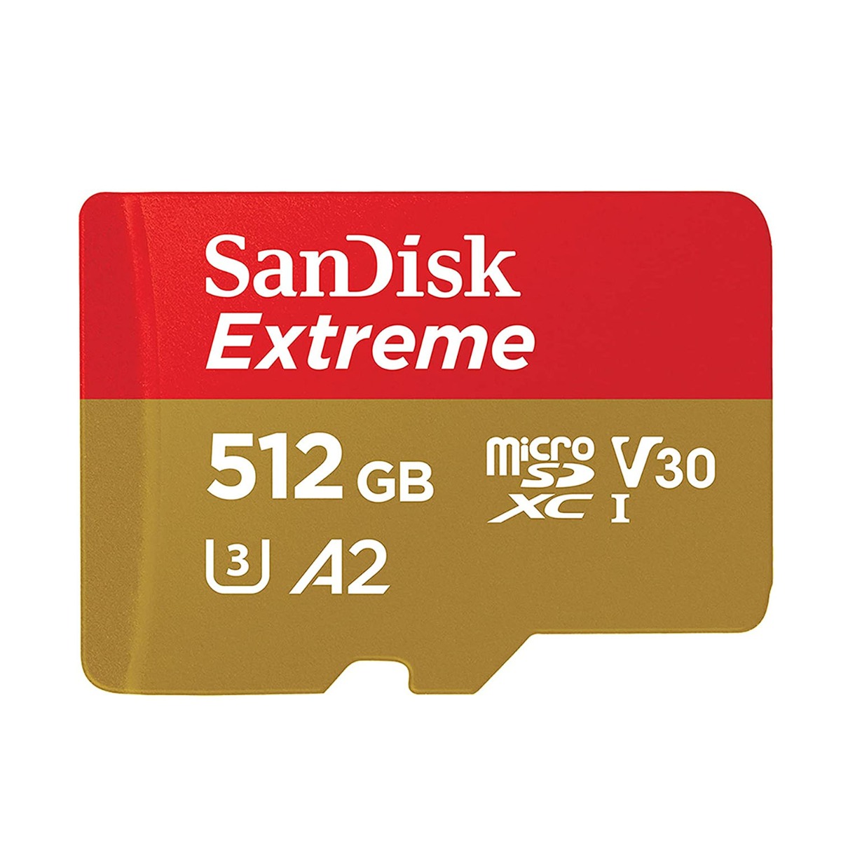 SanDisk 512GB Extreme microSDXC Card + SD Adapter Up to 190MB/s UHS-I, Class 10, U3, V30